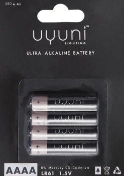 AAAA Battery, 1,5V, 580mAh - 4 pack