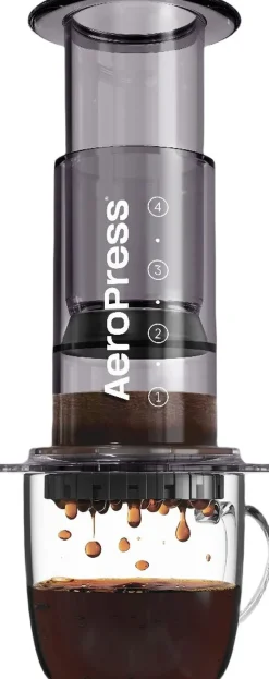 Aeropress Clear Colors Black Coffee Press