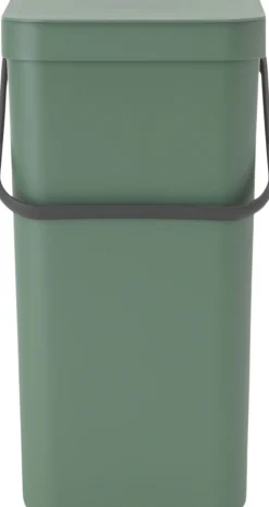 Affaldsspand m/låg sort. kon. 16 lt