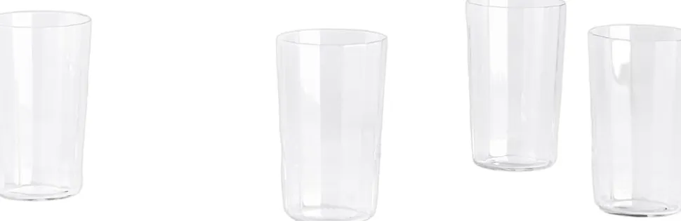 Angle Glass-Set of 4 Medium H10-Clear