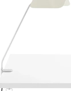 Apex Desk Clip Lamp-Oyster white