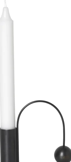 Balance Candle Holder - Black Brass