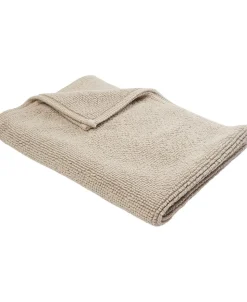 Bathmat stonewashed 60x90 white sand GOTS