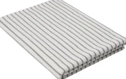 Beach towel 100x180cm smal strib beige GOTS