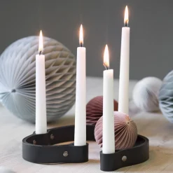 Belt 4 candles, Black