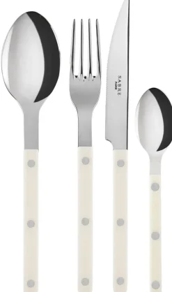 Bistrot Solid / 4 pieces cutlery set / Ivory