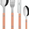Bistrot Solid / 4 pieces cutlery set / Nude Pink