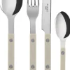 Bistrot Solid / 4 pieces cutlery set / Light kaki