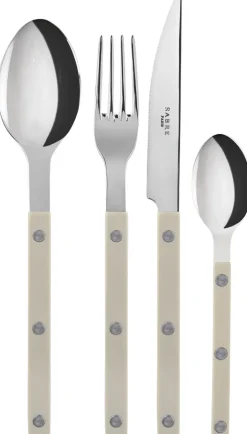 Bistrot Solid / 4 pieces cutlery set / Light kaki