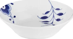 Blå Mega Riflet 17 cm. dyb tallerken