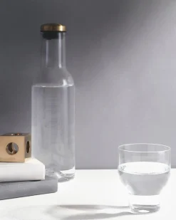 Bottle Carafe, 1 L, Clear/Steel