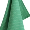 Canteen Tea Towel-Emerald pinstribe