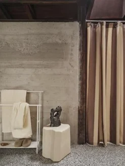 Chambray Shower Curtain - Carob Bro