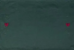 Christmas Fable Dækkeserviet Hjerter 49x32 cm grøn