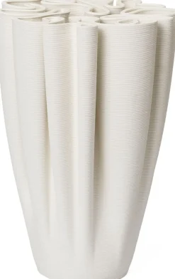 Dedali Vase - H25 - Off-white