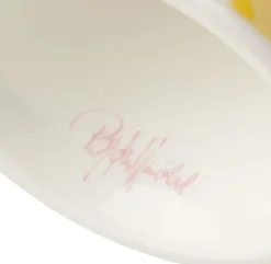 Eva Fyrfadsstage Ø6. 5 cm gul/lavendel 2 stk.