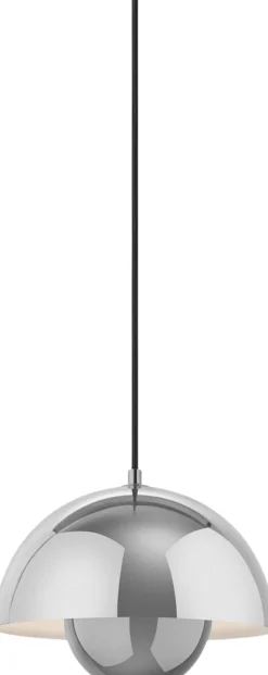 Flowerpot Pendant VP1, Chrome-Plated