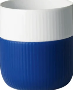 Fluted Contrast Mug 35cl Mega Blue