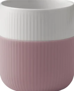 Fluted Contrast Mug 35cl Rose