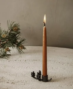 Forest Candle Holder - Black Brass