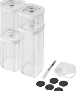 Fresh & Save CUBE Sæt S6 gennemsigtig-hvid