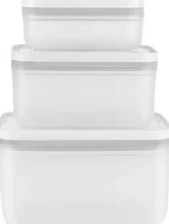 Fresh & Save Vakuum beholdersæt 3d i plastik. S,M, L