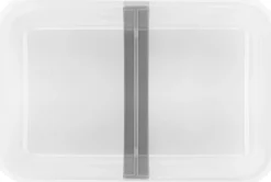 FRESH & SAVE Vakuum madkasse, semitransparent/grå, Str L