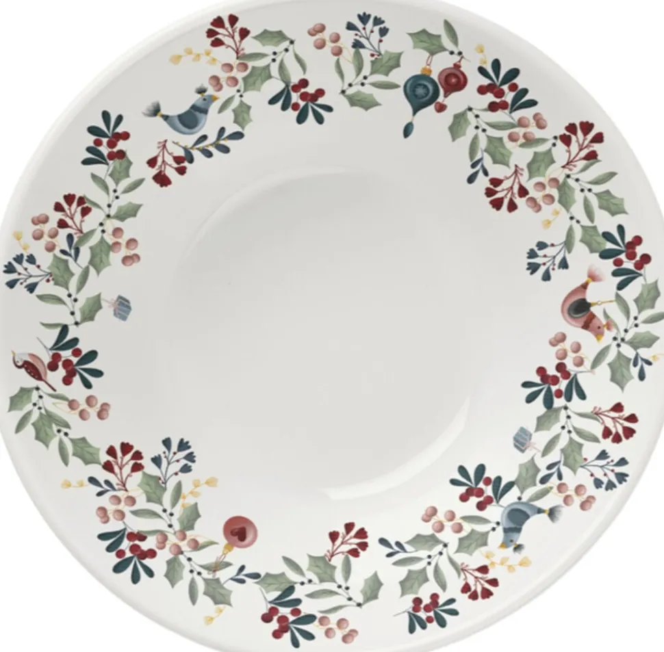 GC Cottage Skål Ø19 cm hvid m. deko