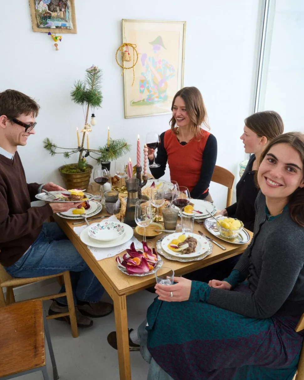 GC Cottage Skål Ø19 cm hvid m. deko