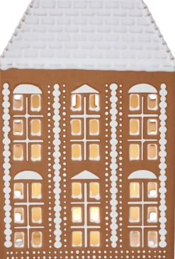 Gingerbread Lyshus stor brun