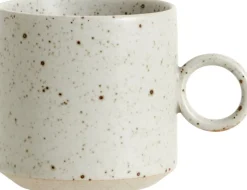 GRAINY cup w. handle, sand