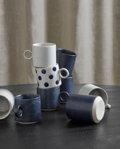 GRAINY cup w. handle, sand