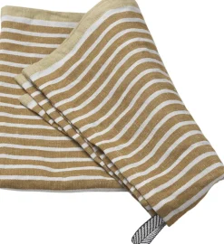 Hale Tea Towel - Golden Brown/Silver Fern