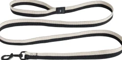 HAY Dogs Leash-Flat M/L-Black, whit