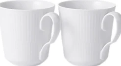 HVID RIFLET 2-PAK KRUS, 28 CL