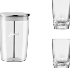 JURA Glasmælkebeholder & Latte Macchiato glas, 2 stk