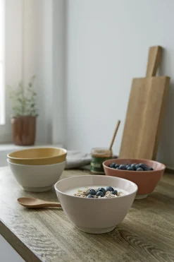 Knabstrup Colorit, skål, gul, Ø14 cm