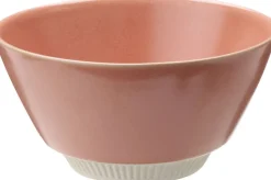 Knabstrup Colorit, skål, koral, Ø14 cm