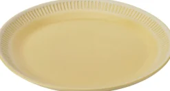 Knabstrup Colorit, tallerken, gul, Ø19 cm