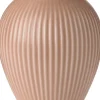 Knabstrup vase H 12. 5 cm ripple mat dusty rose
