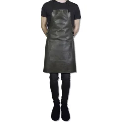 Læderforklæde BBQ Style Apron Vintage Grey
