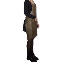 Læderforklæde BBQ Style Apron Vintage Brown