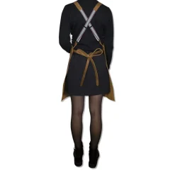 Læderforklæde Suspender Serie Apron Vintage Camel