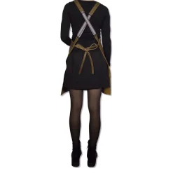 Læderforklæde Suspender Serie Apron Vintage Brown