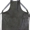 Læderforklæde Suspender Serie Apron Vintage Grey