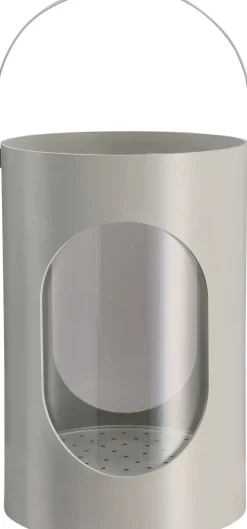 Light house lantern, Medium, Light grey, 16,5x24 cm