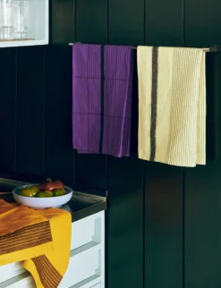 Linear Tea Towel-W52 x L80-Soft yel