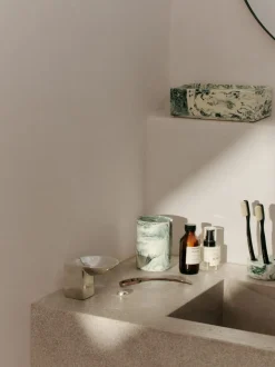 Mist Toothbrush Holder Multi - Emerald Off-white