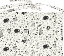 Moomin Arabia Forklæde 48x67 cm Sort/hvid