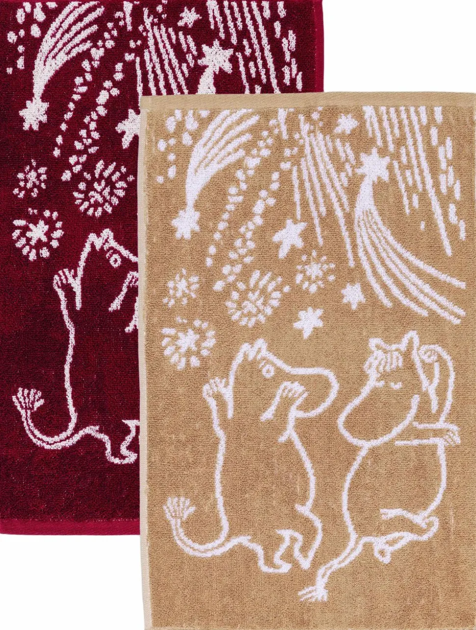 Moomin Arabia 30x50cm håndklædesæt Festlige Øjeblikke GOTS